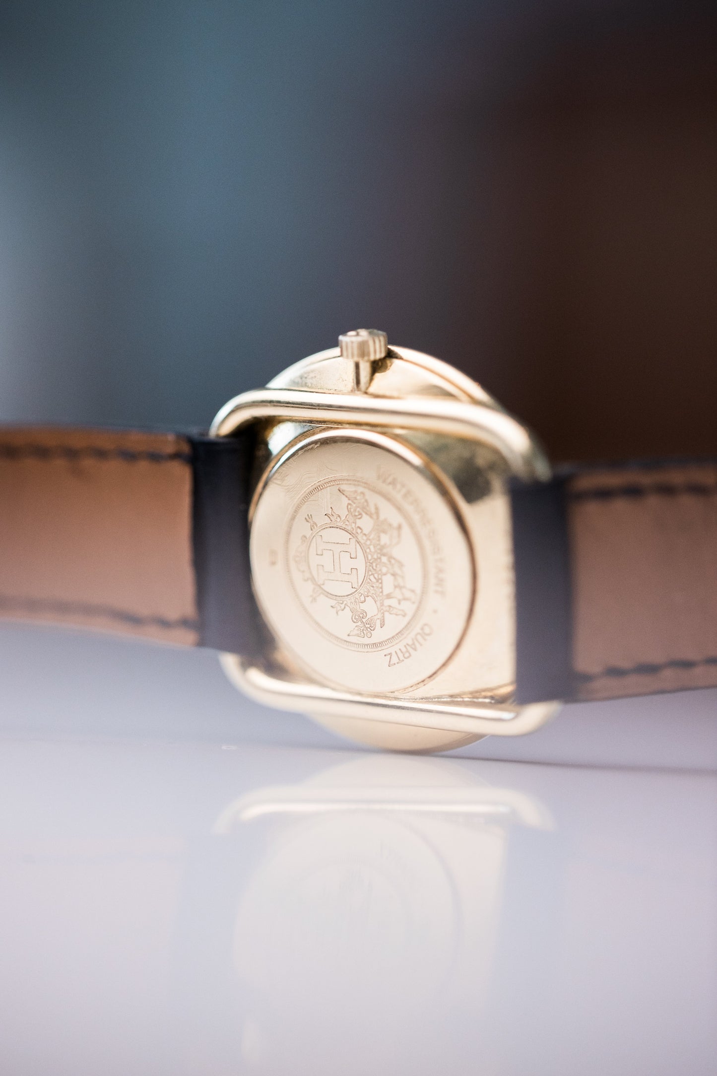 Hermes Arceau 18k Gold 33m