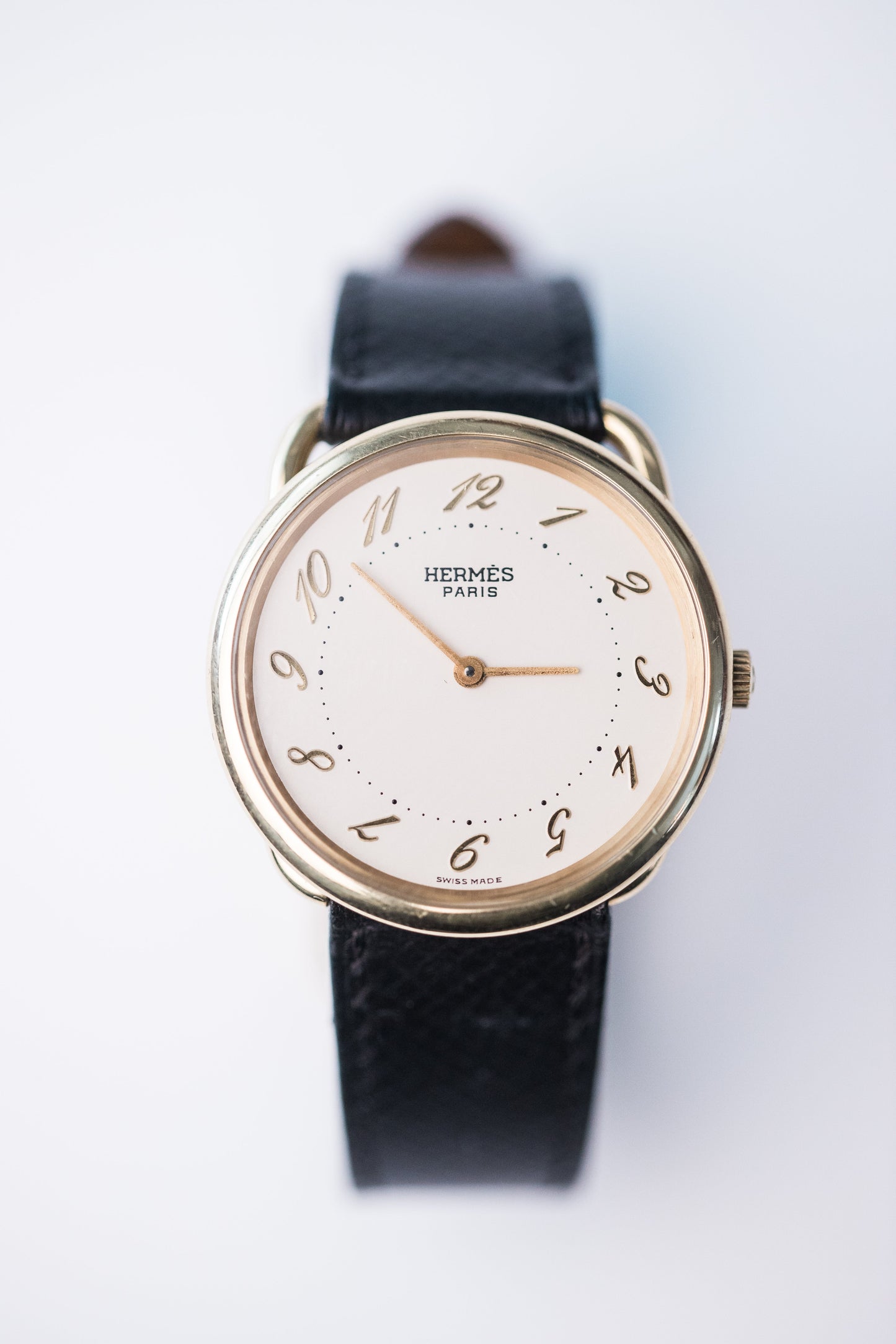 Hermes Arceau 18k Gold 33m