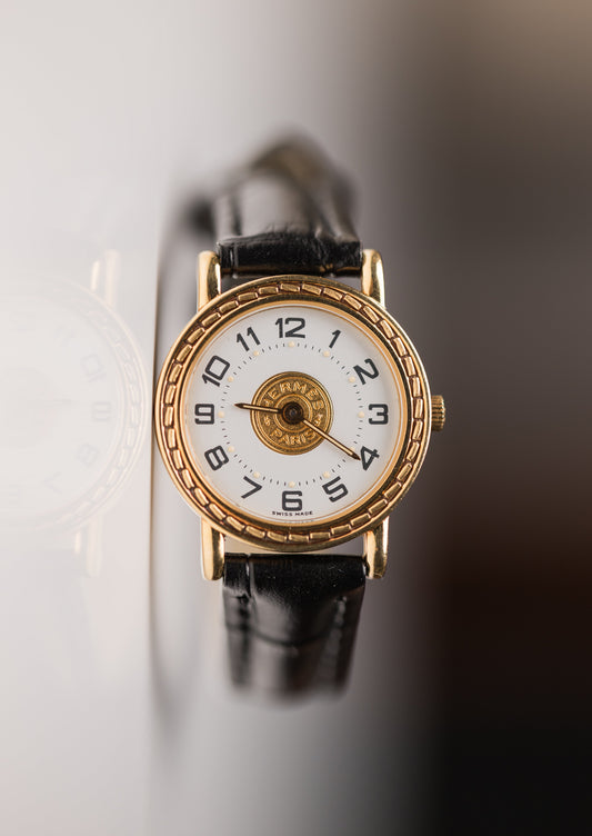 Hermès Sellier 25mm 18k Gold